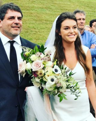 Kasey Akins with father Rhett Akins